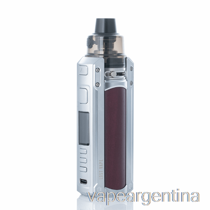 Vape Perdido Ursa Quest 100w Pod Mod Kit Inoxidable / Corazón Púrpura Madera Vape Descartable